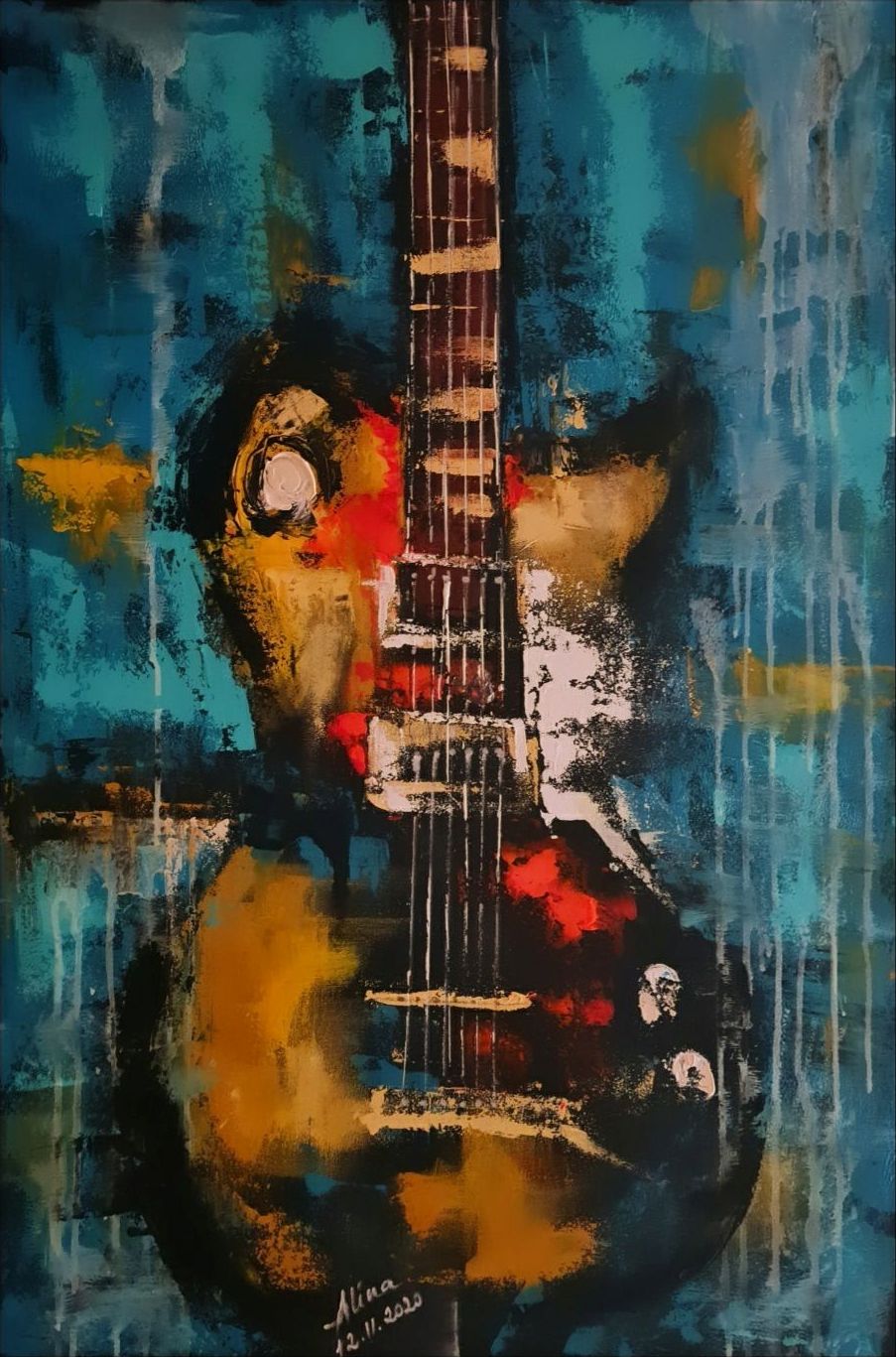 ArteDiAlina.com painting: New song ....